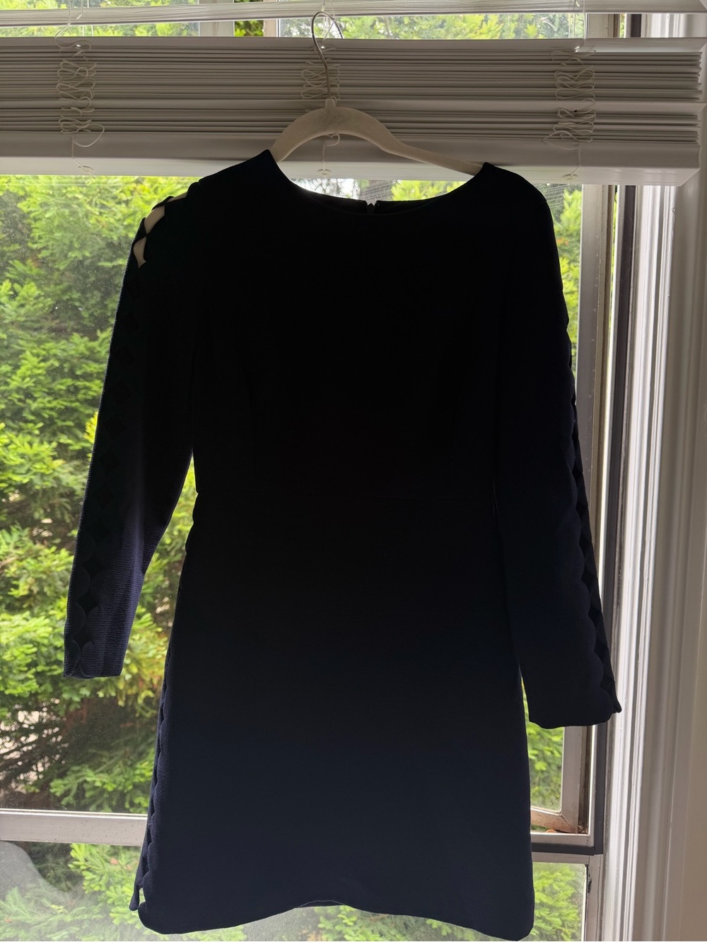Club Monaco Navy Long-Sleeve Shift Dress